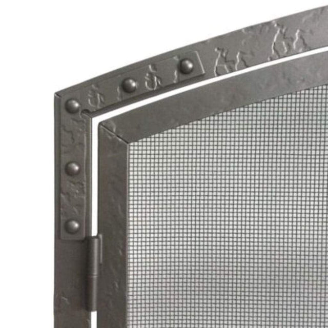 Pilgrim - 42" Forged Iron Arched Operable Door Screen