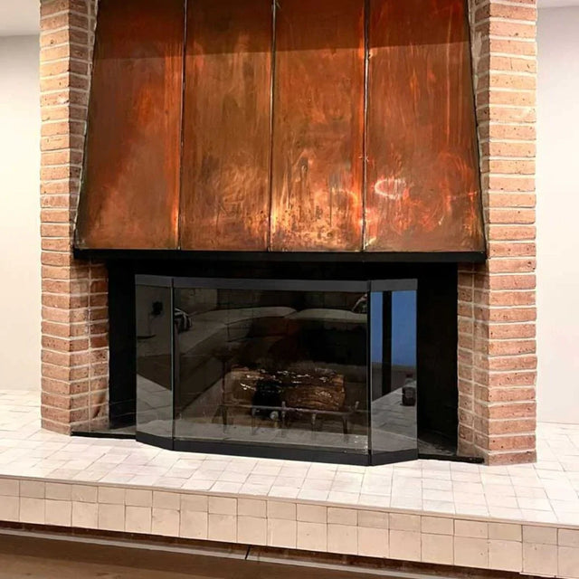 Pilgrim - 46" Modern Glass Tri Panel MBK