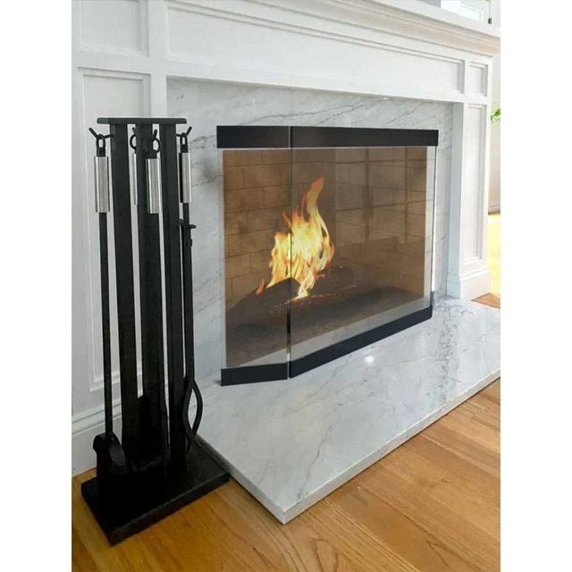 Pilgrim - 46" Modern Glass Tri Panel MBK