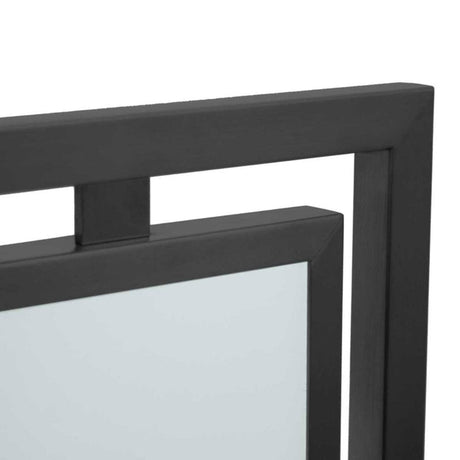 Pilgrim - 50" Black Floating Glass Tri Panel