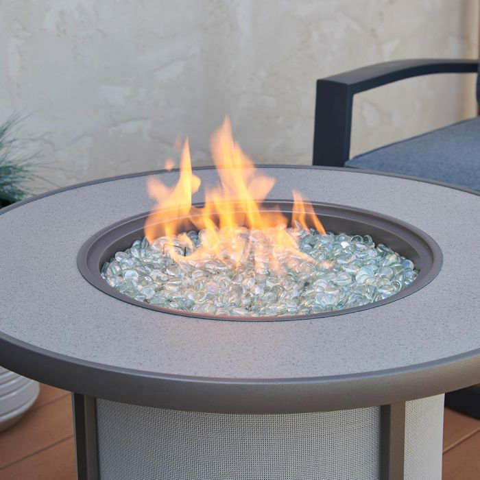 The Outdoor GreatRoom Company Stonefire Gray Gas Fire Table -  SF-32-GRY-K