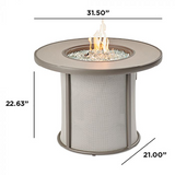 The Outdoor GreatRoom Company Stonefire Brown Gas Fire Table -  SF-32-K