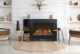 Amantii Fire & Ice RusticStone 30-Inch Built-In Electric Fireplace RS30