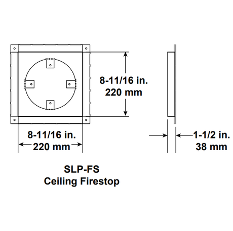 Majestic SLP-FS SLP ceiling firestop, view 2