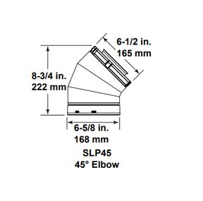 Majestic SLP45 45 degree SLP elbow