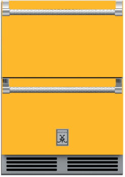 Hestan 24-Inch 5.2 Cu. Ft. Outdoor Rated Refrigerator and Freezer Drawer with Lock
