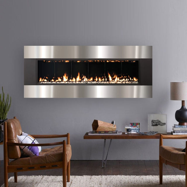 SÓLAS FORTY6 Linear Wall Mount Direct Vent, Gas Fireplace