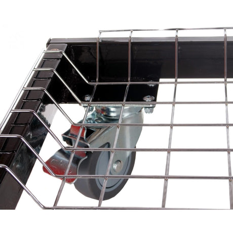 Primo cart with stainless steel side shelves - detail