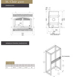 Empire St. Clair 4300 Wood Burning Fireplace - WB43FP