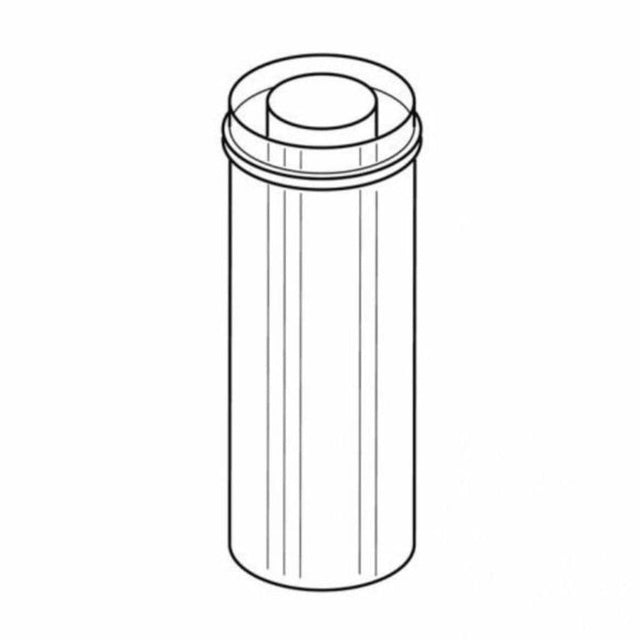 Superior 12-inch Conversion Pipe from 8DM to FTF8 for 8-inch Wood-Burning Chimney 12-8DM-FMI-LHP