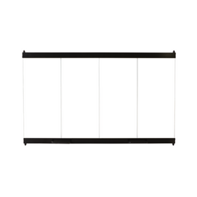 Superior BDMO42E 42 in. Mosaic masonry bi-fold glass door, ebony finish