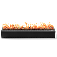 Aquafire Lite 60 inch AWL-60-150 water vapor fireplace orange flame