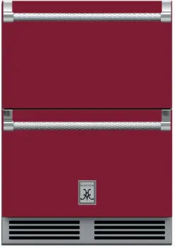 Hestan 24-Inch 5.2 Cu. Ft. Outdoor Rated Refrigerator and Freezer Drawer with Lock