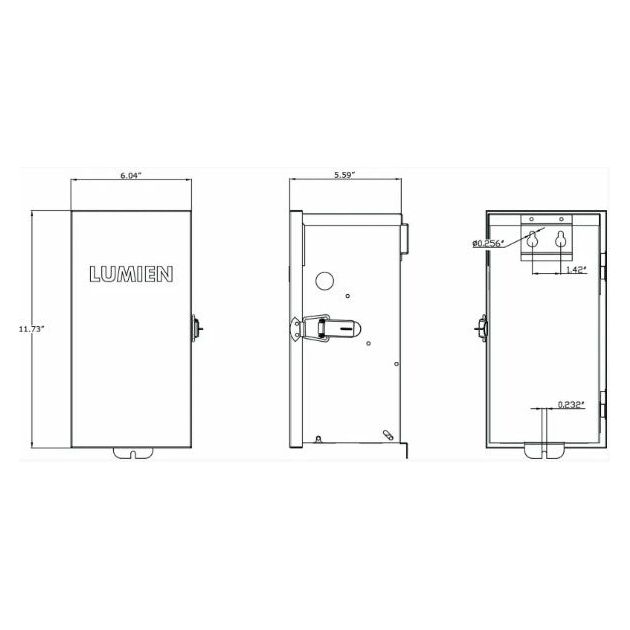 Lumien Transformer, LumienIQ, Stainless Steel, 600W, Input Voltage 120V, Output Voltage 15/18V, 4 Zo