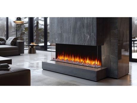 SimpliFire Triton 65 SF-TR65 three-sided linear electric fireplace