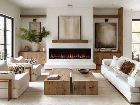 SimpliFire Triton 78 SF-TR78 three-sided linear electric fireplace