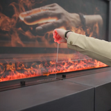 Aquafire ClearShield holding the vapor flame steady in a draft