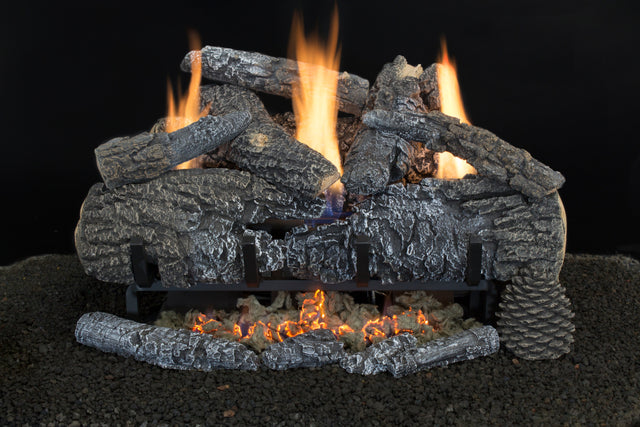 Hargrove 24 Inch Yukon Char Vent Free Gas Log Set With Burner -ETYC24