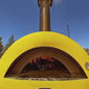 Alfa Allegro 39-Inch Outdoor Wood-Fired Pizza Oven with Base - Freestanding - Yellow