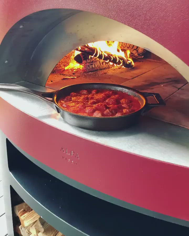 Alfa Allegro 39-Inch Outdoor Wood-Fired Pizza Oven with Base