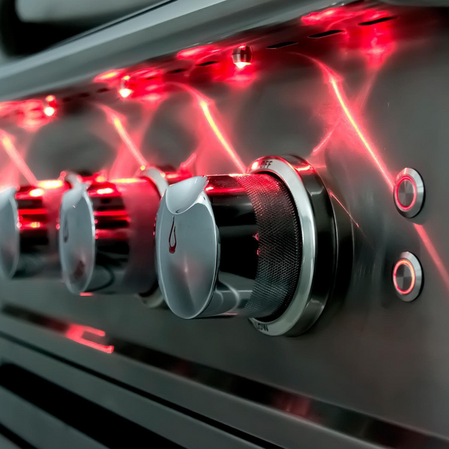 Blaze Professional LUX 34-Inch 3-Burner Freestanding Gas Grill With Rear Infrared Burner On Cart