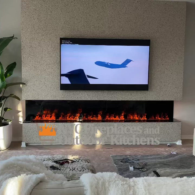 Dimplex Opti-Myst Pro 1500 Built-in 60 Inch Water Vapor Electric Fireplace Firebox