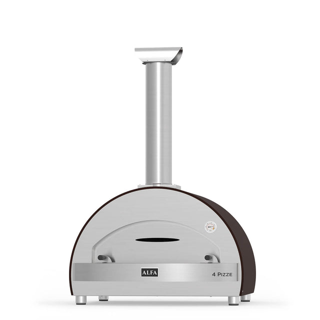 Alfa 4 Pizze 31-Inch Outdoor Wood-Fired Countertop Pizza Oven - Copper