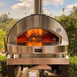 Alfa 4 Pizze 31-Inch Outdoor Wood-Fired Countertop Pizza Oven - Copper