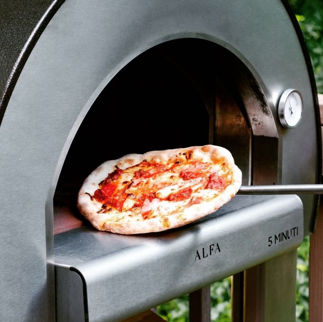 Alfa 5 Minuti 23 Inch Outdoor Countertop Wood Fired Pizza Oven Coppe Nyc Fireplaces
