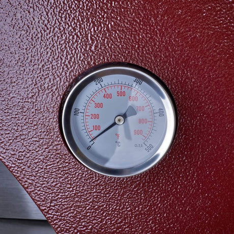 Alfa Allegro 39-Inch Outdoor Wood-Fired Pizza Oven with Base - Freestanding - Antique Red