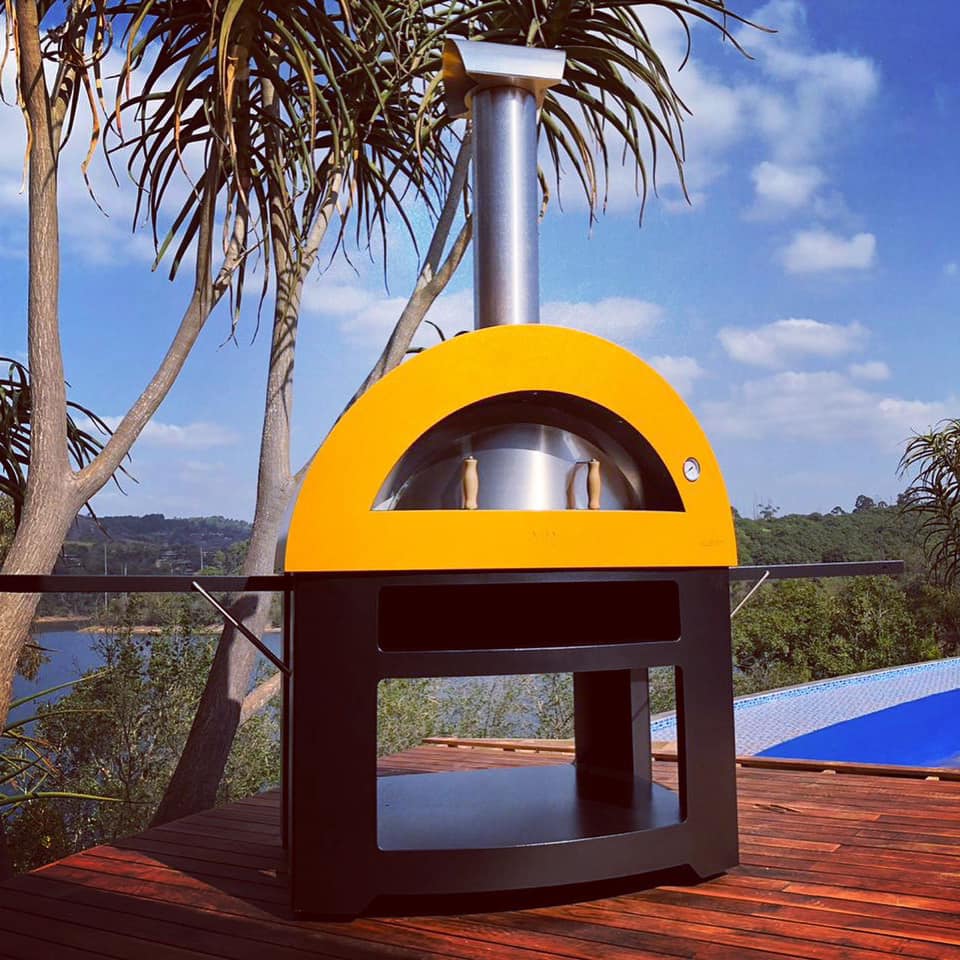 Alfa Allegro 39-Inch Outdoor Wood-Fired Pizza Oven with Base