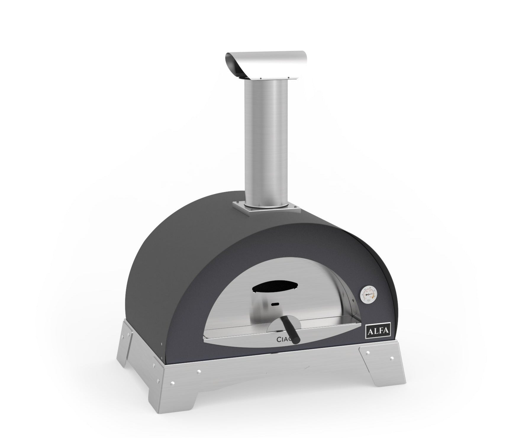 Alfa Ciao 27-Inch Freestanding Wood Fired Outdoor Pizza Oven with