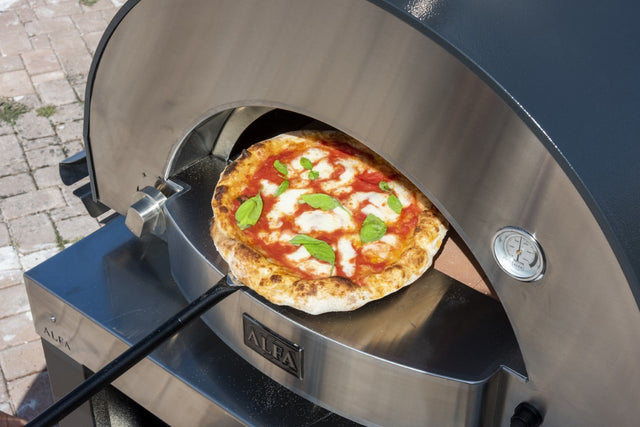 Alfa Classico 2 Pizze Freestanding Gas Pizza Oven with Base - Ardesia Grey