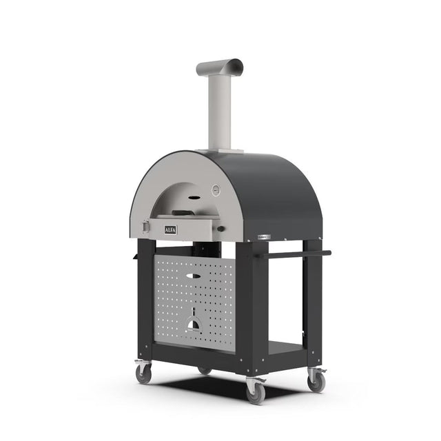 Alfa Classico 2 Pizze Freestanding Gas Pizza Oven with Base - Ardesia Grey