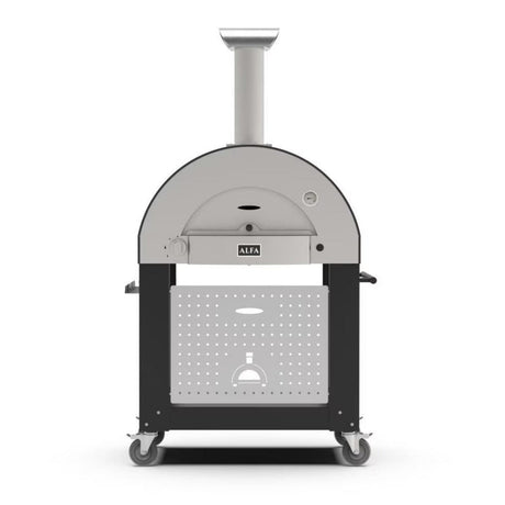 Alfa Classico 2 Pizze Freestanding Gas Pizza Oven with Base - Ardesia Grey