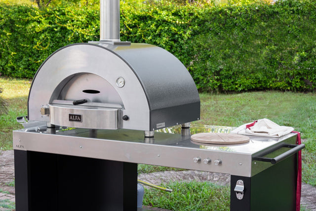 Alfa Classico 2 Pizze Gas Pizza Oven - Ardesia Grey - FXCL-2P-GGRA-U
