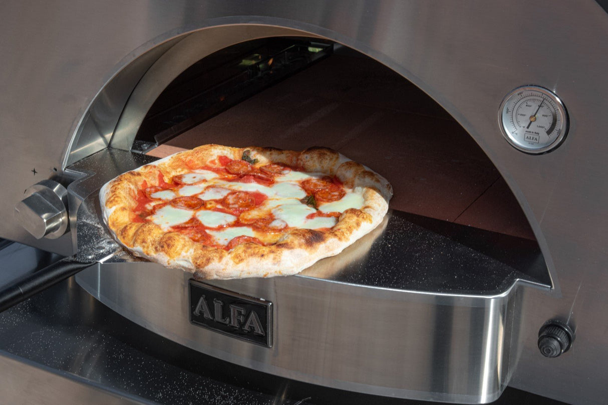 Alfa Classico 2 Pizze Gas Pizza Oven - Ardesia Grey - FXCL-2P-GGRA-U