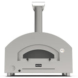 Alfa Futuro 2 Pizze Outdoor Natural Gas Hybrid Pizza Oven - Silver Black