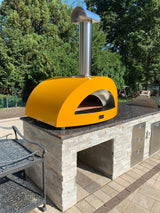 Alfa Moderno 5 Pizze Gas Countertop Outdoor Pizza Oven - Fire Yellow