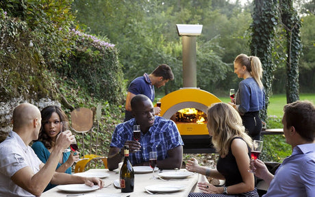 Alfa Moderno 5 Pizze Gas Countertop Outdoor Pizza Oven - Fire Yellow
