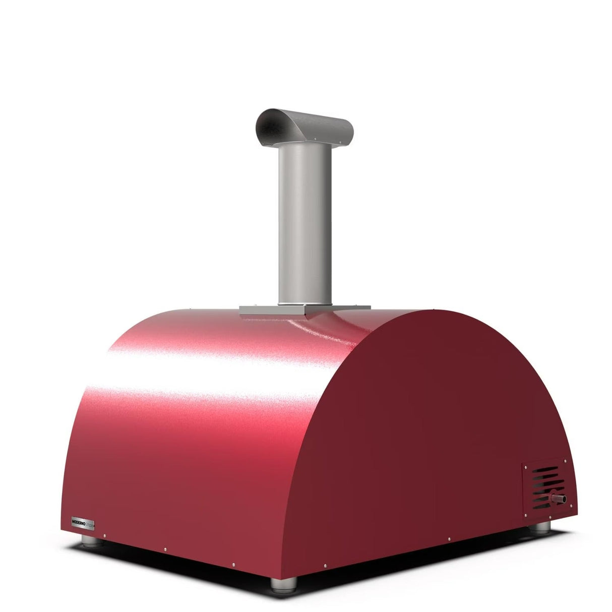 Alfa Moderno 5 Pizze Outdoor Gas Pizza Oven with Base - Freestanding - Antique Red