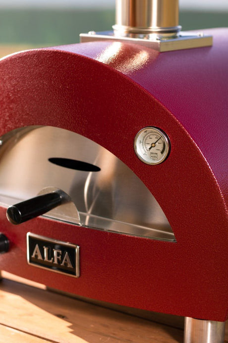 Alfa Moderno Portable Propane Gas Fired Pizza Oven - Antique Red