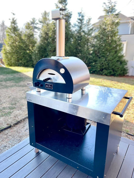 Alfa Moderno Portable Propane Gas Fired Pizza Oven - Grey