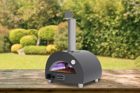 Alfa Moderno Portable Propane Gas Fired Pizza Oven - Grey