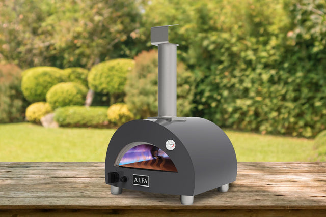 Alfa Moderno Portable Propane Gas Fired Pizza Oven - Grey