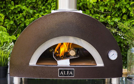 Alfa Nano Wood Fired Freestanding Pizza Oven on Cart - Copper