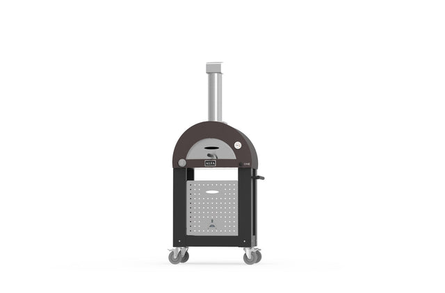 Alfa Nano Wood Fired Freestanding Pizza Oven on Cart - Copper