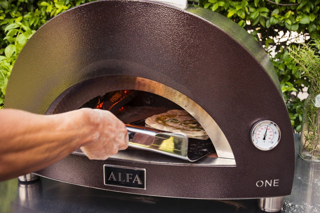 Alfa Nano Wood Fired Freestanding Pizza Oven on Cart - Copper