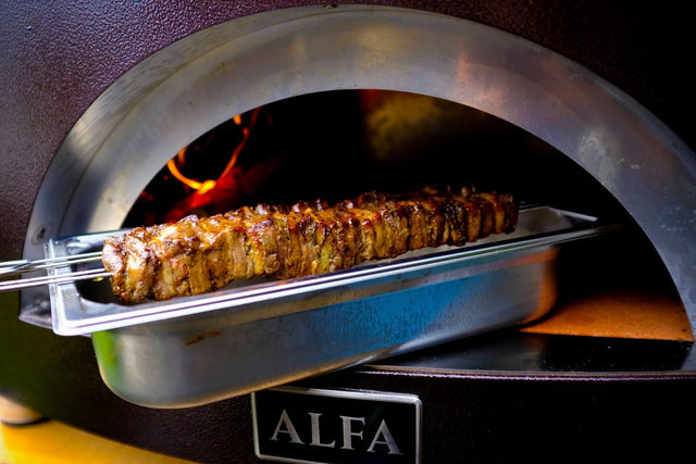 Alfa Nano Wood Fired Freestanding Pizza Oven on Cart - Copper