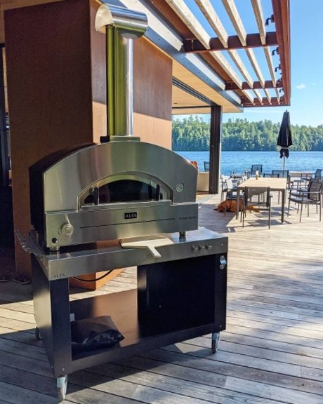 Alfa Stone Oven Large 31 Inch Outdoor Countertop Gas Pizza Oven - Copper - FXSTONE-L